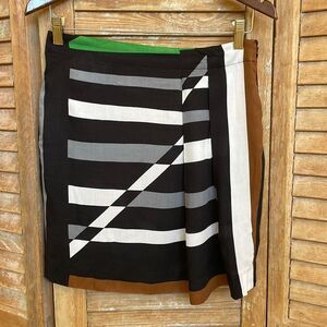 Derek Lam Geometric Print Skirt Size XS